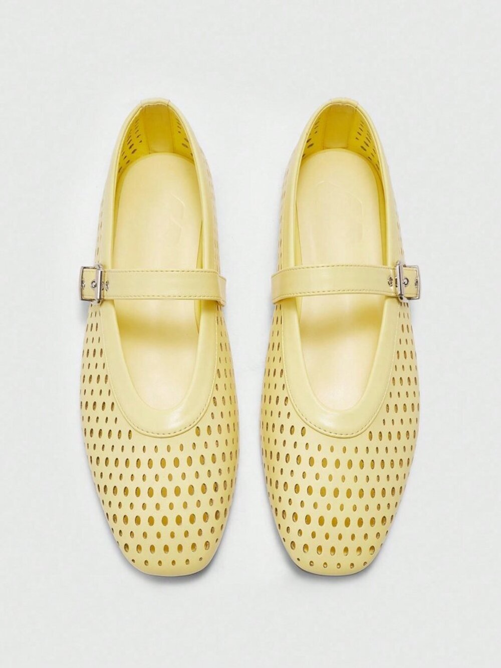 Yellow Business Casual Women's Versatile Casual Mary Jane Flat Shoes
